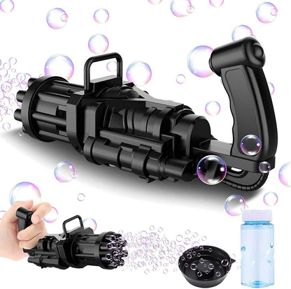 Bubble Gun –  8-Hole Gatling Bubble Blower Toy