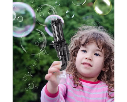 Bubble Gun –  8-Hole Gatling Bubble Blower Toy